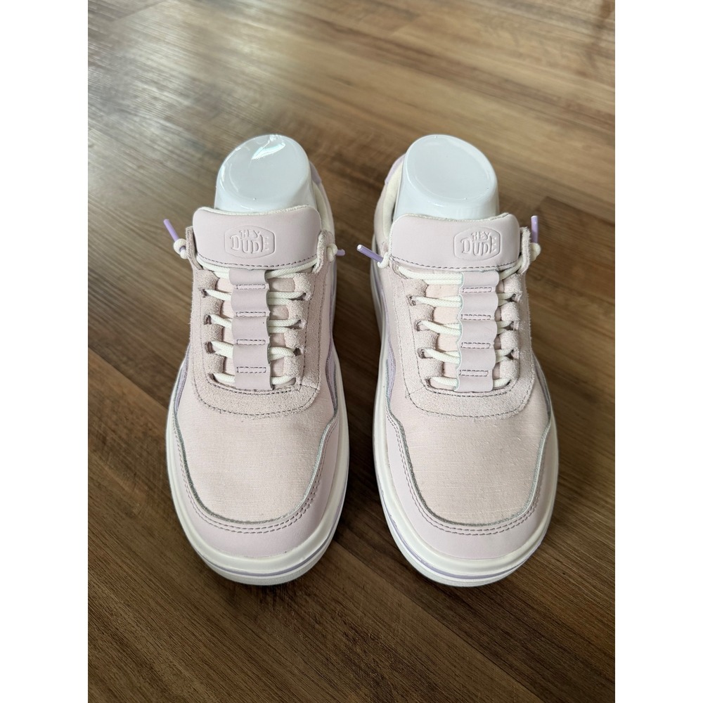 Hey Dude Sneakers Womens 7 Hudson Lift Pastel Purple Platform